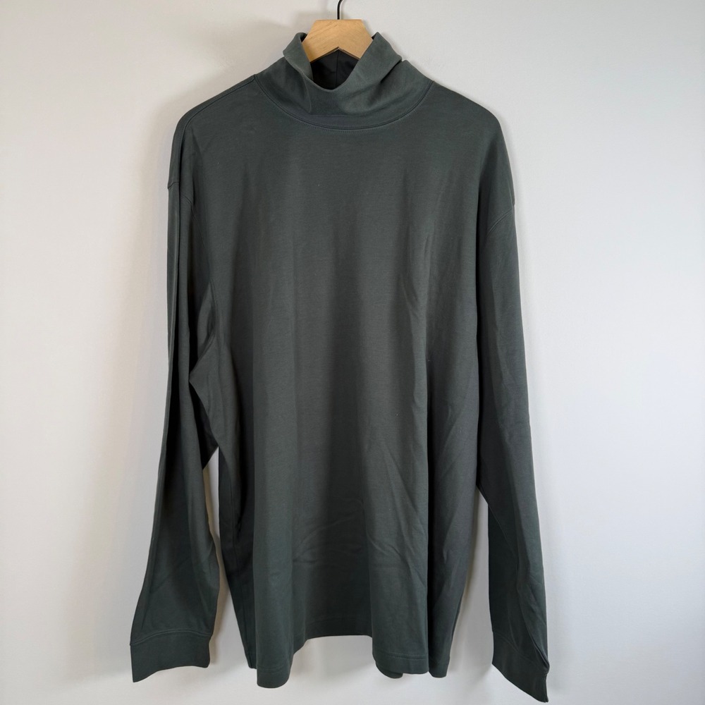 L.L.Bean Men's Classic 100% Cotton Long Sleeve Pullover Turtleneck XXL 2XL NWOT